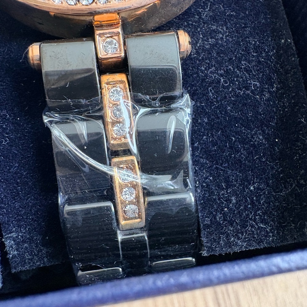 Stauer Black and Gold Women's Watch - Picture 2 of 3